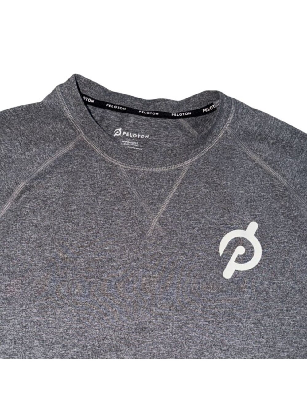 Peloton Men's Dreamblend Crewneck L/S Pullover-Gray-L-GUC - Picture 2 of 5